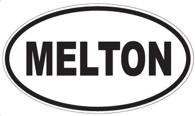 MELTON - Oval Sticker