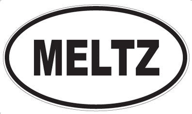 MELTZ - Oval Sticker