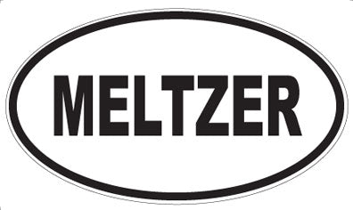 MELTZER - Oval Magnet