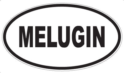 MELUGIN - Oval Sticker