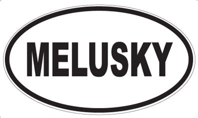 MELUSKY - Oval Sticker