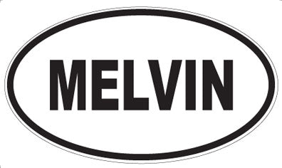MELVIN - Oval Magnet