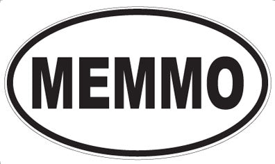 MEMMO - Oval Sticker