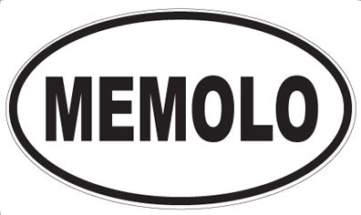 MEMOLO - Oval Sticker