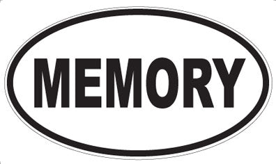 MEMORY - Oval Magnet