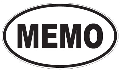 MEMO - Oval Magnet