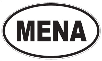 MENA - Oval Magnet