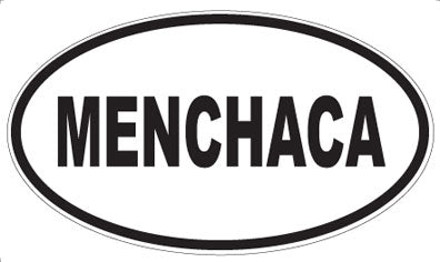 MENCHACA - Oval Sticker