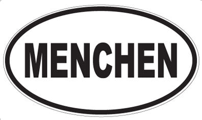 MENCHEN - Oval Magnet