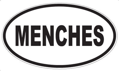 MENCHES - Oval Magnet