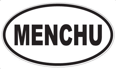MENCHU - Oval Sticker