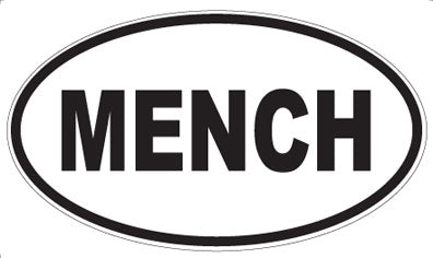 MENCH - Oval Magnet