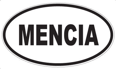 MENCIA - Oval Sticker