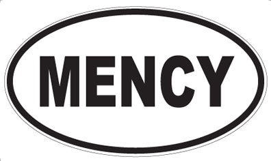 MENCY - Oval Magnet