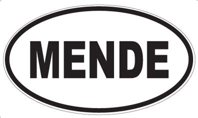 MENDE - Oval Sticker