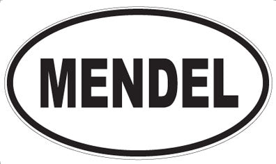 MENDEL - Oval Sticker