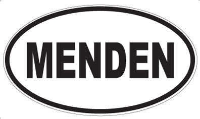 MENDEN - Oval Sticker