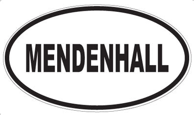 MENDENHALL - Oval Magnet