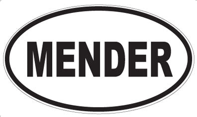 MENDER - Oval Magnet