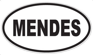 MENDES - Oval Magnet