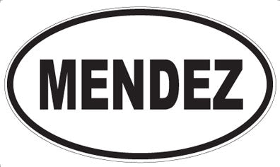 MENDEZ - Oval Magnet