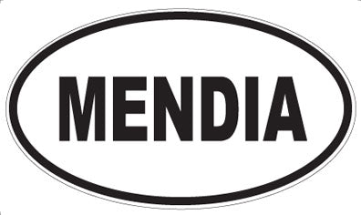 MENDIA - Oval Sticker