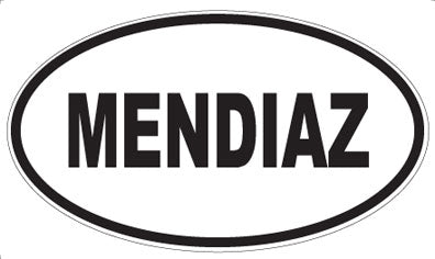 MENDIAZ - Oval Magnet