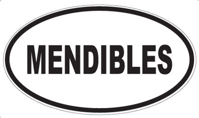 MENDIBLES - Oval Magnet