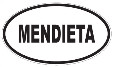 MENDIETA - Oval Magnet