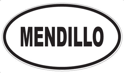 MENDILLO - Oval Magnet