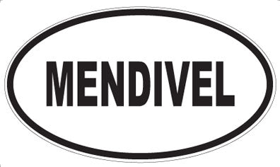 MENDIVEL - Oval Sticker