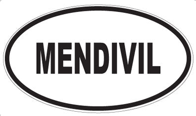 MENDIVIL - Oval Sticker