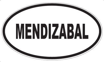 MENDIZABAL - Oval Sticker