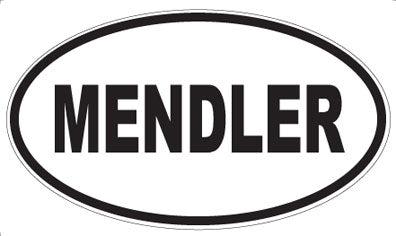 MENDLER - Oval Sticker