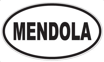 MENDOLA - Oval Sticker