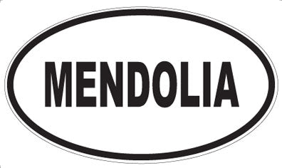 MENDOLIA - Oval Sticker