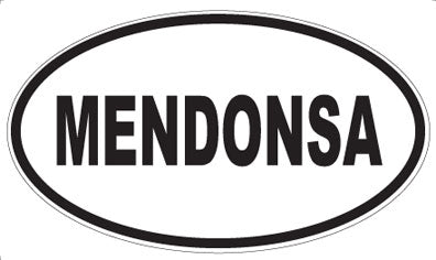 MENDONSA - Oval Sticker