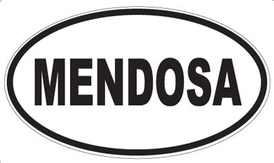 MENDOSA - Oval Sticker