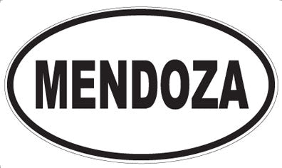 MENDOZA - Oval Magnet