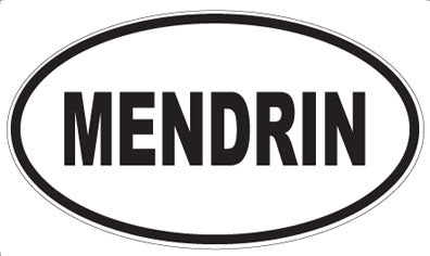 MENDRIN - Oval Sticker
