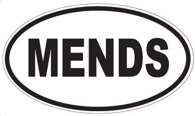 MENDS - Oval Magnet