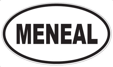 MENEAL - Oval Sticker