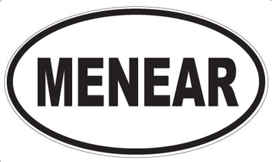 MENEAR - Oval Sticker