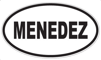 MENEDEZ - Oval Magnet