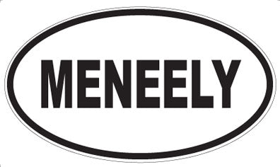 MENEELY - Oval Magnet