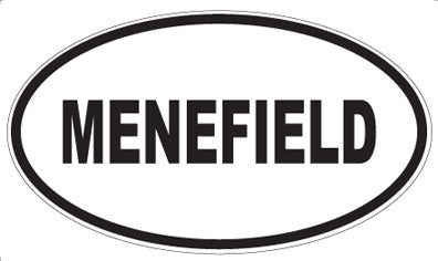 MENEFIELD - Oval Magnet
