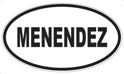 MENENDEZ - Oval Magnet