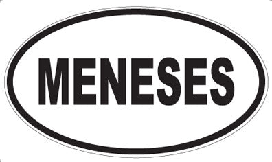 MENESES - Oval Magnet