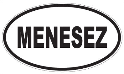 MENESEZ - Oval Sticker