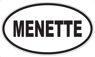 MENETTE - Oval Magnet